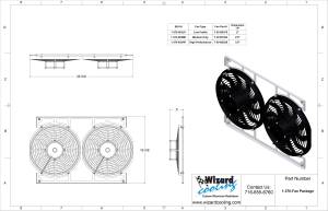 Wizard Cooling Inc - 1967-1969 Chevrolet Camaro/ Z28/ Firebird (BRACKET w/ HIGH PERFORMANCE FANS) - 370-003HP - Image 4