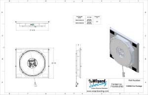 Wizard Cooling Inc - 1942-1952 Ford Trucks (SHROUD w/ BRUSHLESS FAN, 300 WATT)- 98500-008BL300 - Image 3