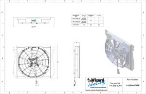 Wizard Cooling Inc - 1946-1948 Chevrolet Street Rod / 6 CYL CORE SUPPORT (SHROUD w/ BRUSHLESS FAN, 300 WATT) - 10514-008BL300 - Image 1