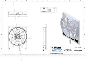 Wizard Cooling Inc - 1936 Ford Car (SHROUD w/ BRUSHLESS FAN, 300 WATT) - 98496-008BL300 - Image 2