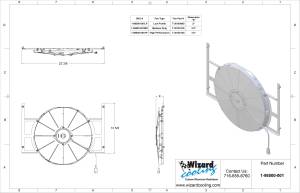 Wizard Cooling Inc - 1942-1952 Ford Trucks (BRACKET w/ HIGH PERFORMANCE FAN) - 98500-001HP - Image 2