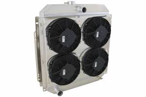 Wizard Cooling Inc - 1953-1956 Ford Trucks (SHROUD w/ QUAD LOW PROFILE FANS) - 98502-009LP - Image 1