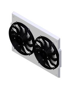 Wizard Cooling Inc - 1957-1959 Ford Ranchero (SHROUD w/ LOW PROFILE FANS) - 98506-002LP - Image 1