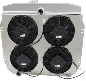 Wizard Cooling Inc - 1957-1960 Ford Truck (SHROUD & QUAD LOW PROFILE FANS) - 98505-009LP - Image 1