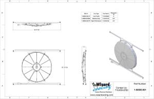 Wizard Cooling Inc - 1957-1960 Ford Truck (BRACKET w/ HIGH PERFORMANCE FAN) - 98505-001HP - Image 2