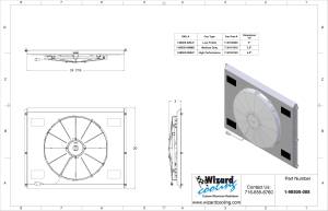 Wizard Cooling Inc - 1957-1960 Ford Truck (SHROUD w/ HIGH PERFORMANCE FAN) - 98505-008HP - Image 4