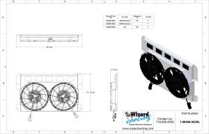 Wizard Cooling Inc - 1961-1964 Ford Truck (SHROUD w/ BRUSHLESS FANS) - 98508-002BL - Image 2