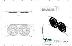 Wizard Cooling Inc - 1961-1964 Ford Truck (BRACKET w/ HIGH PERFORMANCE FAN) - 98508-003HP - Image 2