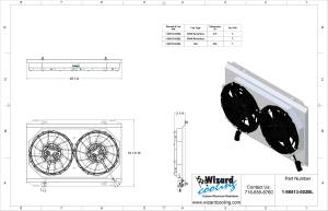 Wizard Cooling Inc - 1972-76 Ford Gran Torino/Ranchero (SHROUD w/ BRUSHLESS FANS) - 98513-002BL - Image 2