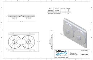 Wizard Cooling Inc - 1972-76 Ford Gran Torino/Ranchero (SHROUD w/ HIGH PERFORMANCE FANS) - 98513-002HP - Image 5