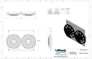 Wizard Cooling Inc - 1960-1963 Ford Galaxie 500XL (SHROUD w/ HIGH PERFORMANCE FANS) - 383-002HP - Image 2