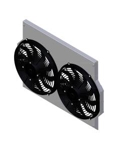 Wizard Cooling Inc - 1960-1963 Ford Galaxie 500XL (SHROUD w/ LOW PROFILE FANS) - 383-002LP - Image 1