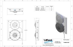 Wizard Cooling Inc - 1933-1935 Ford Truck & 1933-1934 Car (SHROUD w/ LOW PROFILE FANS) - 98504-002LP - Image 2