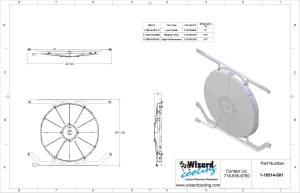 Wizard Cooling Inc - 1946-1948 Chevrolet Street Rod / 6 CYL CORE SUPPORT (BRACKET w/ LOW PROFILE FAN) - 10514-001LP - Image 2