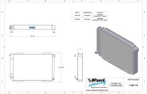 Wizard Cooling Inc - 1980-1993 Ford Mustang Aluminum Radiator - 556-210 - Image 6