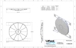 Wizard Cooling Inc - 1940-1941 Chevrolet Street Rod (HIGH PERFORMANCE Fan and Bracket) - 10504-001HP - Image 6