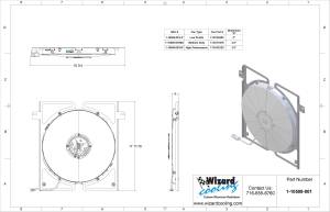 Wizard Cooling Inc - 1934-1935 Chevrolet Street Rod (BRACKET w/ HIGH PERFORMANCE FAN) - 1-10508-001HP - Image 2