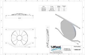 Wizard Cooling Inc - 1955-1959 Chevrolet Trucks (BRACKET w/ PUSHER HIGH PERFORMANCE FAN) - 99002-007HP - Image 2