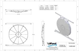 Wizard Cooling Inc - 1949-1953 Ford Car (BRACKET w/ HIGH PERFORMANCE FAN) - 91031-001HP - Image 2