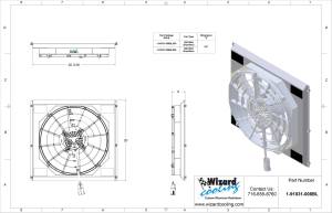 Wizard Cooling Inc - 1949-1953 Ford Car (SHROUD w/ BRUSHLESS 300watt FAN)- 91031-008BL300 - Image 2