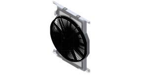 Wizard Cooling Inc - 1940-1941 Chevrolet Street Rod (AC CONDENSER w/ Bracket mounted HIGH PERFORMANCE PUSHER Fan) - 10506-007ACHP - Image 1