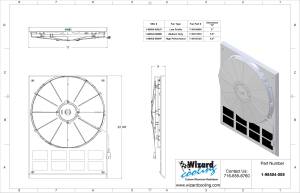 Wizard Cooling Inc - 1933-1935 Ford Truck & 1933-1934 Car (SHROUD w/ MEDIUM DUTY FAN) - 98504-008MD - Image 2