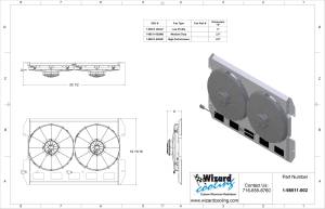 Wizard Cooling Inc - 1965 Ford Truck (SHROUD w/ HIGH PERFORMANCE FANS) - 98511-002HP - Image 5