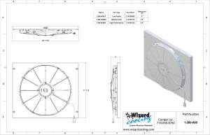 Wizard Cooling Inc - 1962-1968 Ford Fairlane & 1966-70 Falcon (SHROUD w/ HIGH PERFORMANCE FAN) - 260-008HP - Image 2