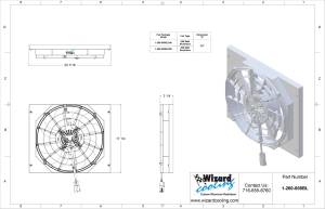 Wizard Cooling Inc - 1962-1968 Ford Fairlane & 1966-70 Falcon (SHROUD w/ BRUSHLESS FAN, 300 WATT) - 260-008BL300 - Image 4