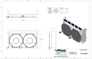 Wizard Cooling Inc - 1975-1983 Datsun 280Z (SHROUD w/ BRUSHLESS FANS) - 634-002BL - Image 2