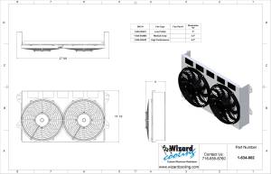 Wizard Cooling Inc - 1975-1983 Datsun 280Z (SHROUD w/ LOW PROFILE Fans) - 634-002LP - Image 2