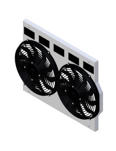 Wizard Cooling Inc - 1961.5- 1963 Ford Thunderbird (SHROUD w/ MEDIUM DUTY FANS) - 1630-002MD - Image 3