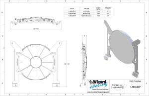 Wizard Cooling Inc - 1961.5- 1963 Ford Thunderbird (BRACKET w/ PUSHER HIGH PERFORMANCE FAN) - 1630-007HP - Image 2