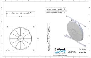 Wizard Cooling Inc - 1964-65 Ford Thunderbird (BRACKET w/ HIGH PERFORMANCE Fan) - 1652-001HP - Image 2