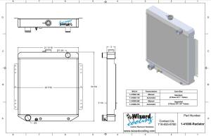 Wizard Cooling Inc - 1956-57 Lincoln Aluminum Radiator - 41000-110 - Image 5