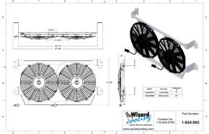 Wizard Cooling Inc - 1975-1983 Datsun 280Z (BRACKET w/ LOW PROFILE Fans) - 634-003LP - Image 2