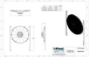 Wizard Cooling Inc - 1937-1939 Chevrolet Trucks (BRACKET w/ HIGH PERFORMANCE FAN) - 80516-001HP - Image 2