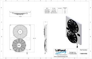 Wizard Cooling Inc - 1937-1939 Chevrolet Trucks (SHROUD w/ 12" HIGH PERFORMANCE & 11" MEDIUM DUTY FANS) - 80516-002HP - Image 2