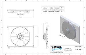 Wizard Cooling Inc - 1968-69 Ford Gran Torino, 1963-1969 Fairlane & 1966-70 Falcon (SHROUD w/ LOW PROFILE FAN) - 411-008LP - Image 3