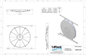 Wizard Cooling Inc - 1955-1956 Ford Fairlane / Victoria (BRACKET w/ HIGH PERFORMANCE FAN) - 98514-001HP - Image 2