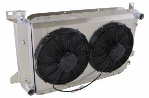 Wizard Cooling Inc - 1985-97 Ford F-Series & Bronco (SHROUD w/ LOW PROFILE FANS) - 1451-002LP - Image 1