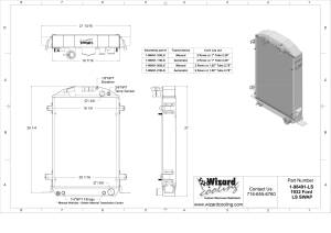 Wizard Cooling Inc - 1932 Ford Truck & Car (LS Swap) Aluminum Radiator - 98491-100LS - Image 2