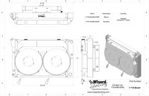 Wizard Cooling Inc - 1973-1993 Chevrolet Trucks Aluminum Radiator (21.5" tall) W/ BRUSHLESS Fans Options - 716-112LSBLACXXIN - Image 7