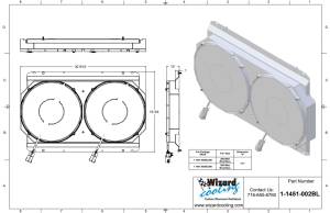 Wizard Cooling Inc - 1985-97 Ford F-Series & Bronco (SHROUD w/ BRUSHLESS FANS, 300 WATT) - 1451-002BL300 - Image 2