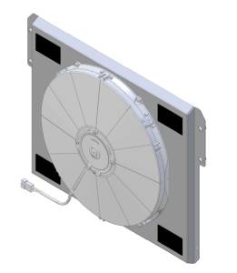 1955-1957 Ford Thunderbird (SHROUD w/ MEDIUM DUTY FAN) - 1629-008MD