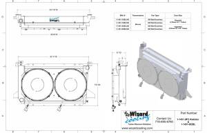 Wizard Cooling Inc - 1985-97 Ford F-Series & Bronco (1.25" Tubes, M/T, BRUSHLESS Fan) - 1451-202BL300 - Image 2