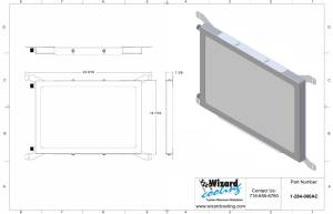 Wizard Cooling Inc - 1963-1966 Chevrolet Trucks AC Condenser - 284-000AC - Image 2