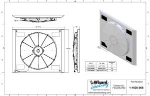 Wizard Cooling Inc - 1961.5- 1963 Ford Thunderbird (SHROUD w/ HIGH PERFORMANCE FAN) - 1630-008HP - Image 2