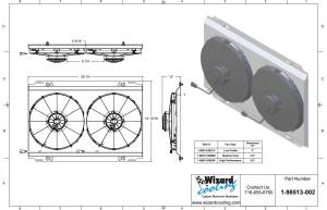 Wizard Cooling Inc - 1972-76 Ford Gran Torino/Ranchero (SHROUD w/ MEDIUM DUTY FANS) - 98513-002MD - Image 2