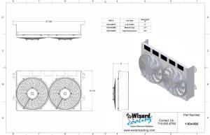 Wizard Cooling Inc - 1975-1983 Datsun 280Z (SHROUD w/ HIGH PERFORMANCE Fans) - 634-002HP - Image 2